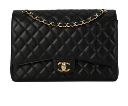 Maxi Double Flap, Caviar, Black, 20157371 ( 2014/15), DB/AC/RCT, 2*